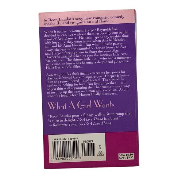 What A Girl Wants By Reon Laudat 2003 Romantic Comedy Paperback Book - Picture 2 of 11